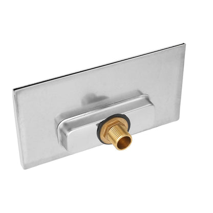 Waterfall Tub Spout G1/2 External Thread SPA Bathroom Pool Swimming Pool Silver Wall Mounted Waterfall Outlet V1294-YM0523-3111220081611