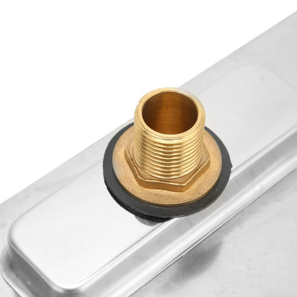 Waterfall Tub Spout G1/2 External Thread SPA Bathroom Pool Swimming Pool Silver Wall Mounted Waterfall Outlet V1294-YM0523-3111220081611