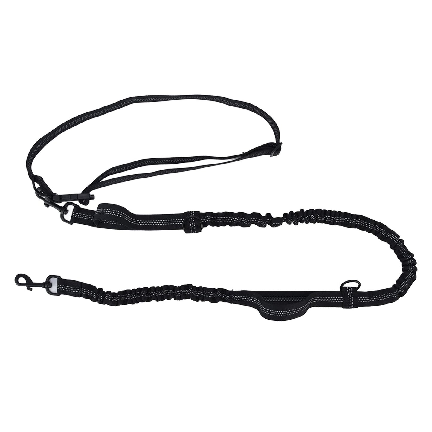 Pet Leash Reflective Retractable Portable Adjustable Dog Traction Rope for Pets Dogs Black V1294-YM0523-3111220081912