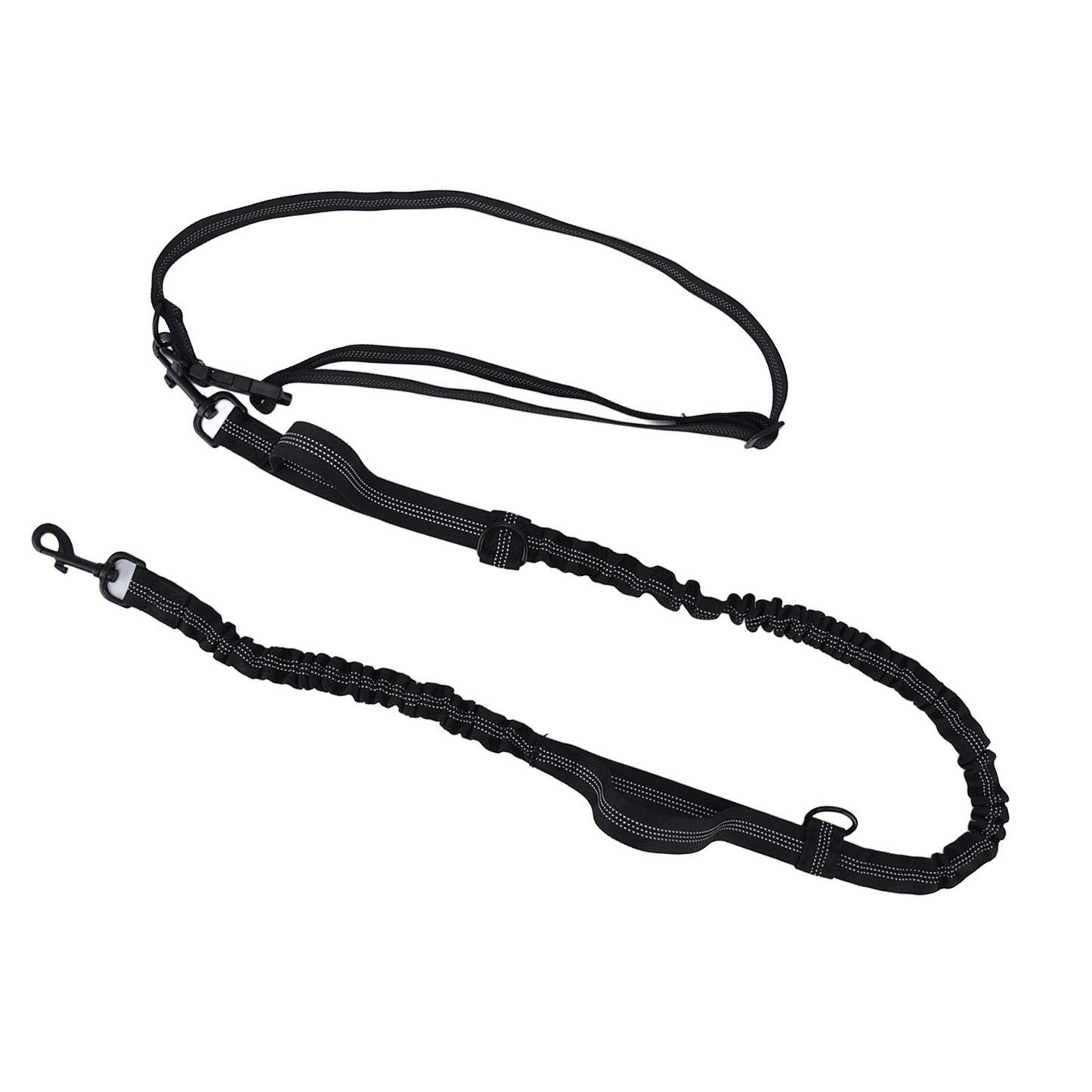 Pet Leash Reflective Retractable Portable Adjustable Dog Traction Rope for Pets Dogs Black V1294-YM0523-3111220081912