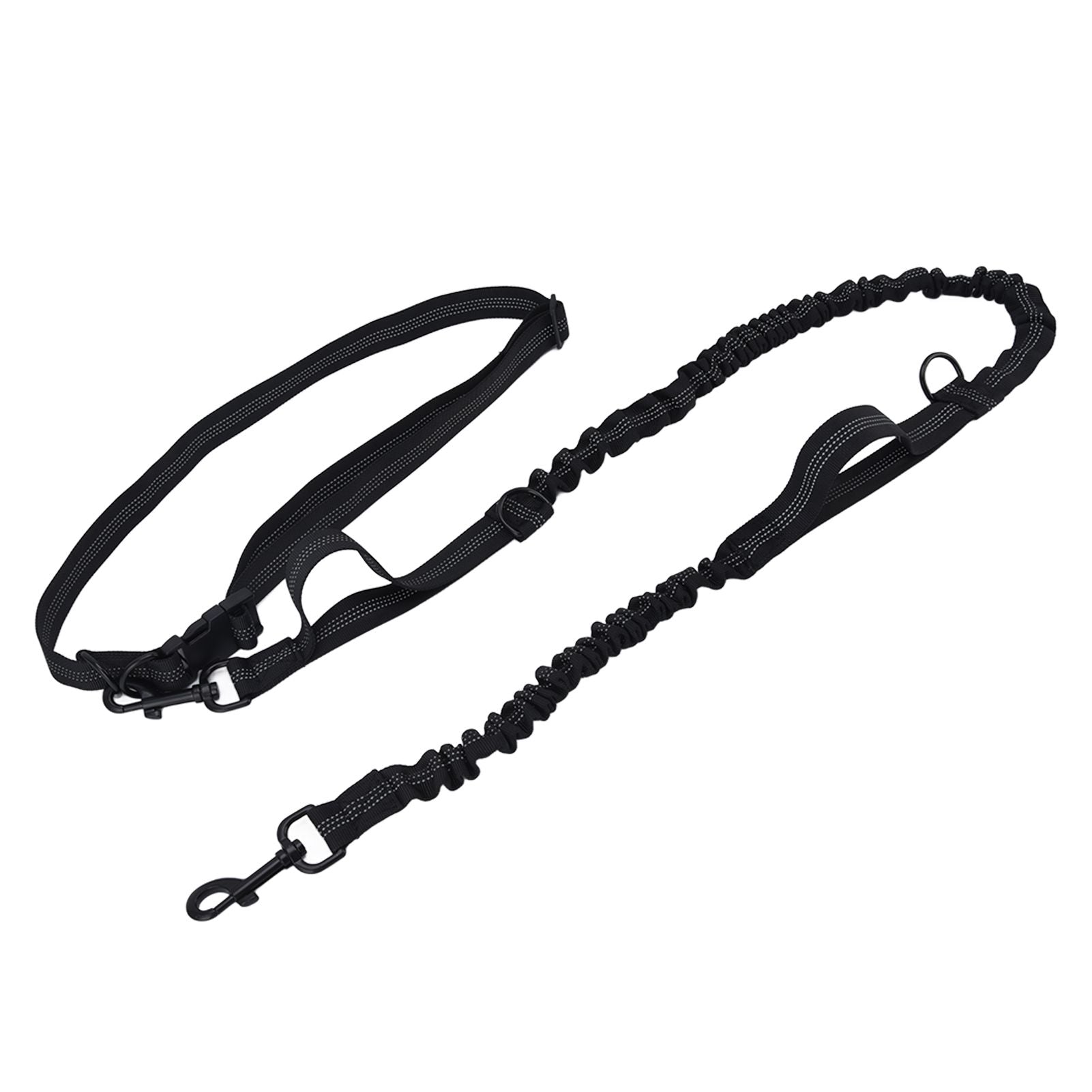 Pet Leash Reflective Retractable Portable Adjustable Dog Traction Rope for Pets Dogs Black V1294-YM0523-3111220081912