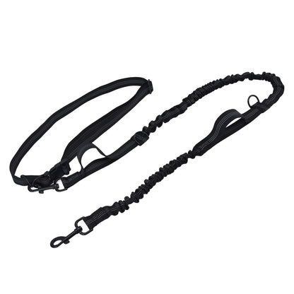 Pet Leash Reflective Retractable Portable Adjustable Dog Traction Rope for Pets Dogs Black V1294-YM0523-3111220081912