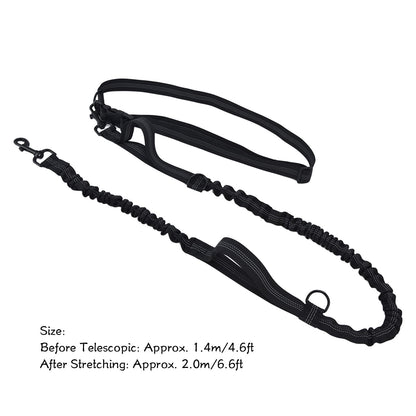 Pet Leash Reflective Retractable Portable Adjustable Dog Traction Rope for Pets Dogs Black V1294-YM0523-3111220081912