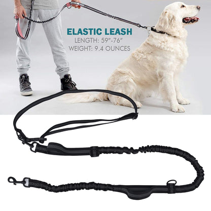 Pet Leash Reflective Retractable Portable Adjustable Dog Traction Rope for Pets Dogs Black V1294-YM0523-3111220081912