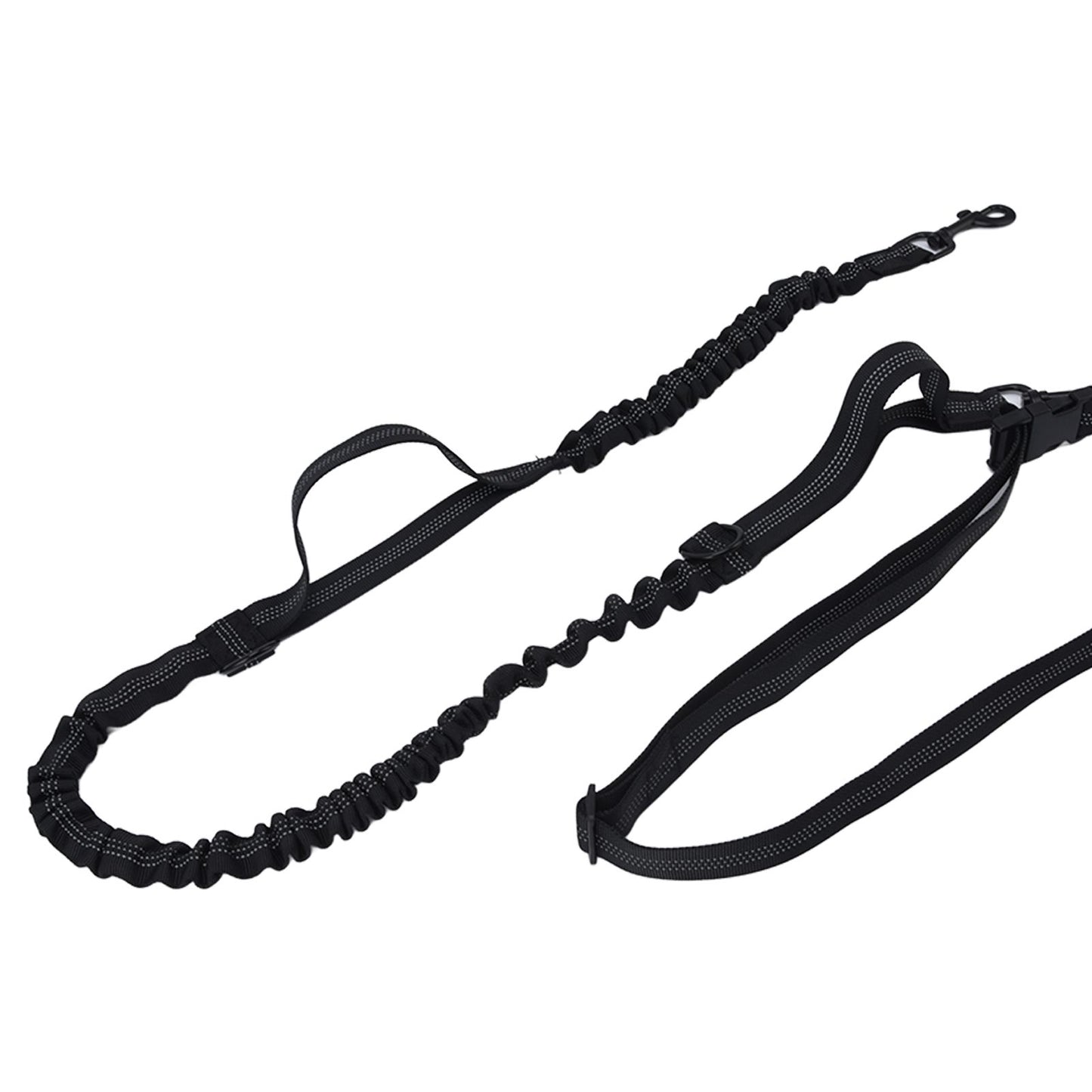 Pet Leash Reflective Retractable Portable Adjustable Dog Traction Rope for Pets Dogs Black V1294-YM0523-3111220081912