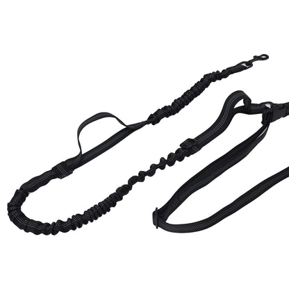 Pet Leash Reflective Retractable Portable Adjustable Dog Traction Rope for Pets Dogs Black V1294-YM0523-3111220081912