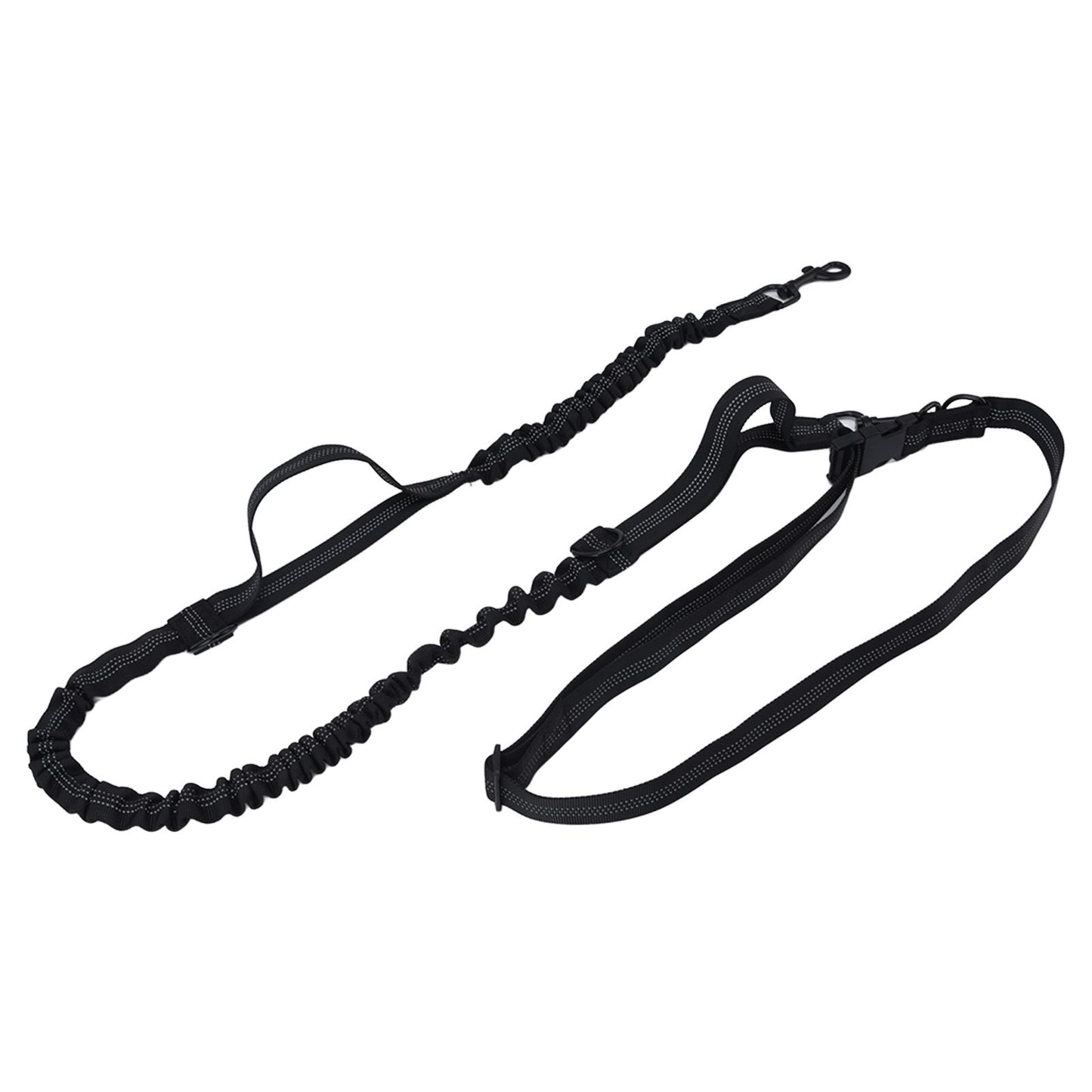 Pet Leash Reflective Retractable Portable Adjustable Dog Traction Rope for Pets Dogs Black V1294-YM0523-3111220081912
