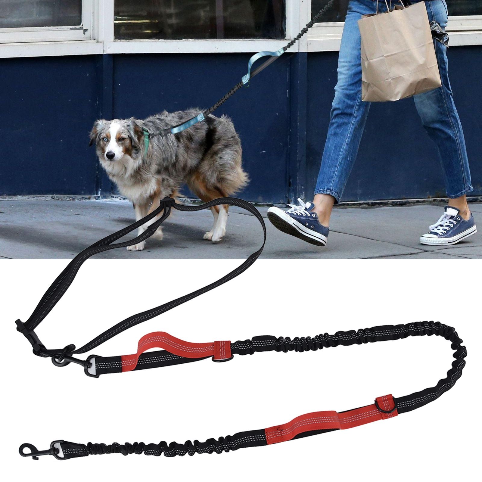 Pet Leash Reflective Retractable Portable Adjustable Dog Traction Rope for Pets Dogs Red V1294-YM0523-3111220081913