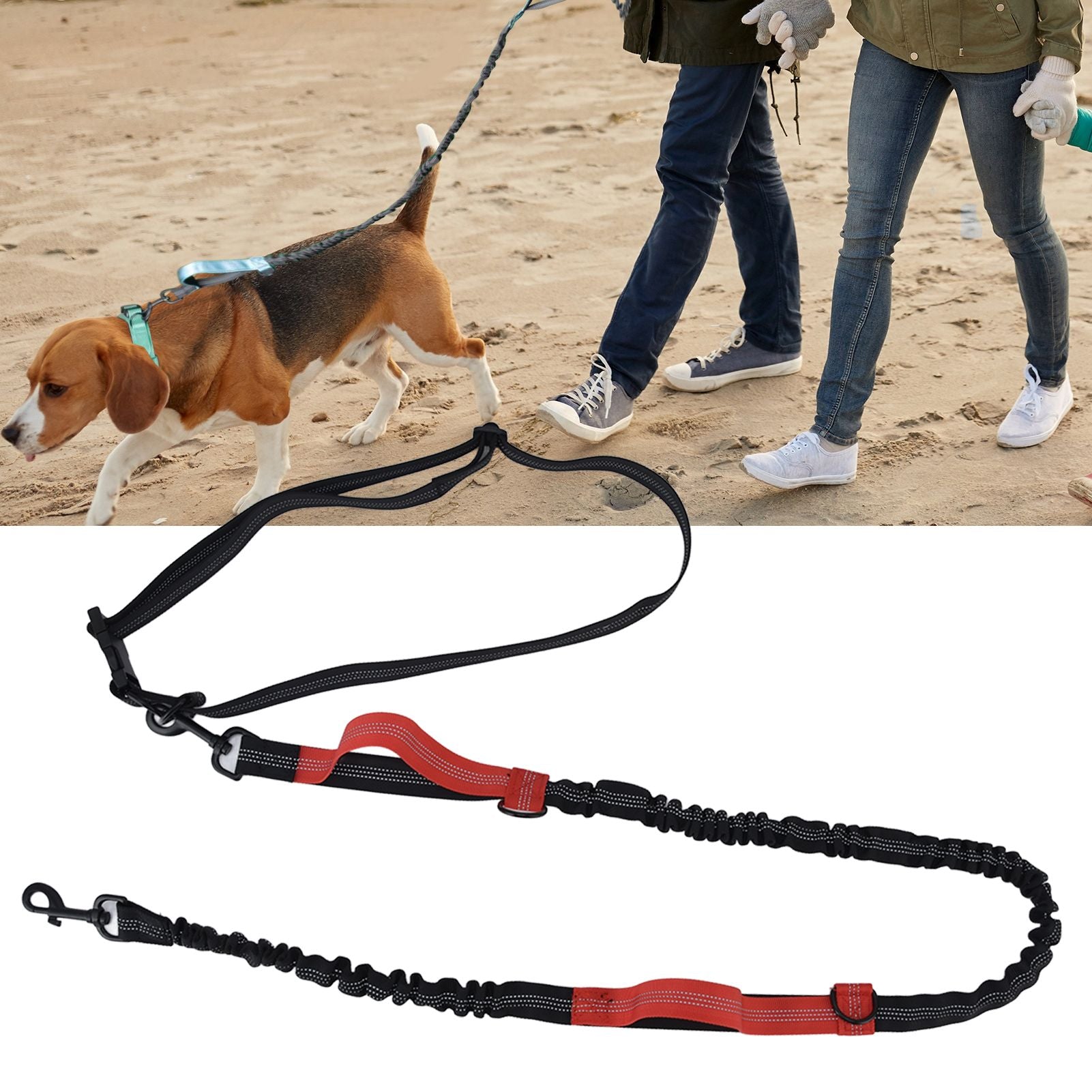 Pet Leash Reflective Retractable Portable Adjustable Dog Traction Rope for Pets Dogs Red V1294-YM0523-3111220081913