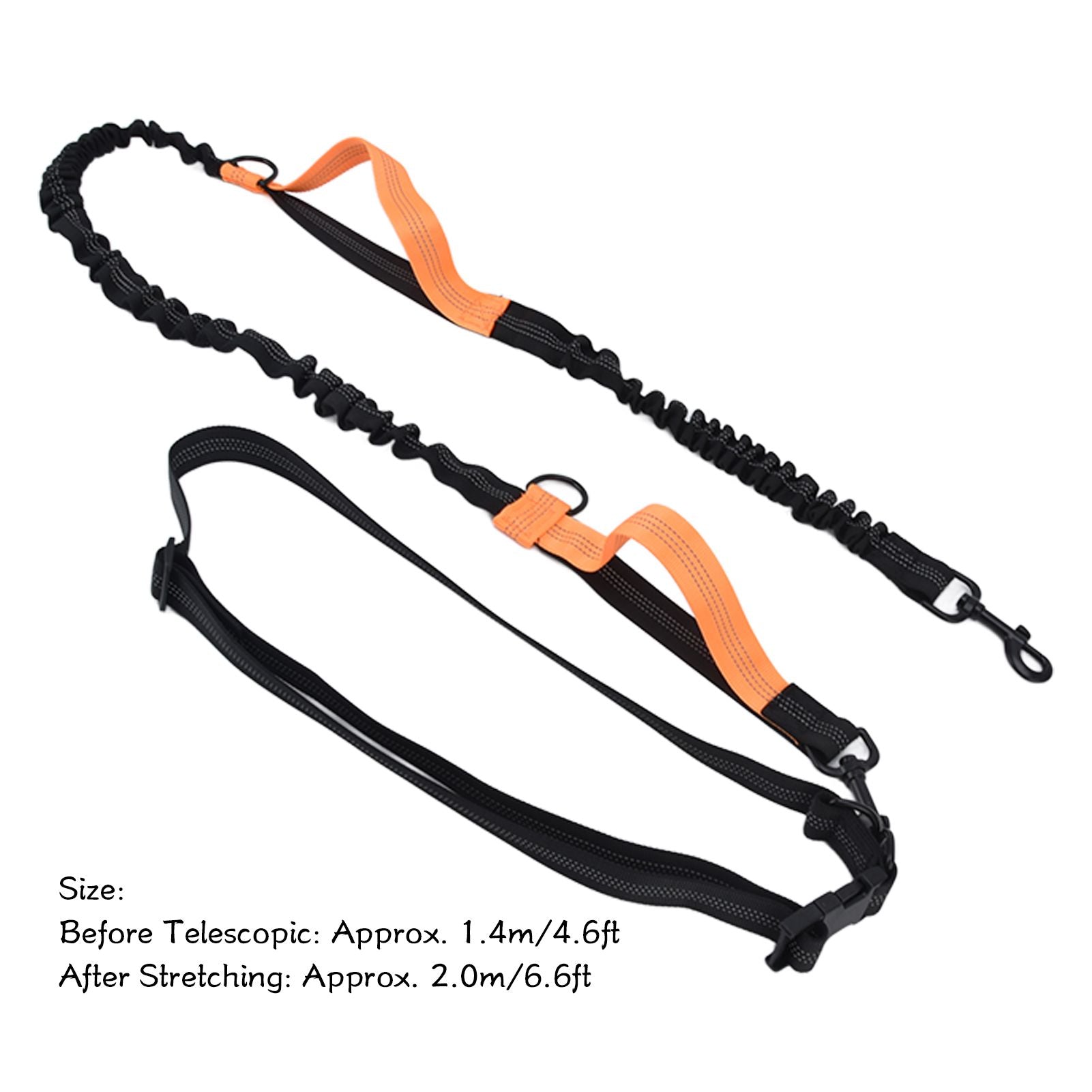 Pet Leash Reflective Retractable Portable Adjustable Dog Traction Rope for Pets Dogs Orange V1294-YM0523-3111220081914