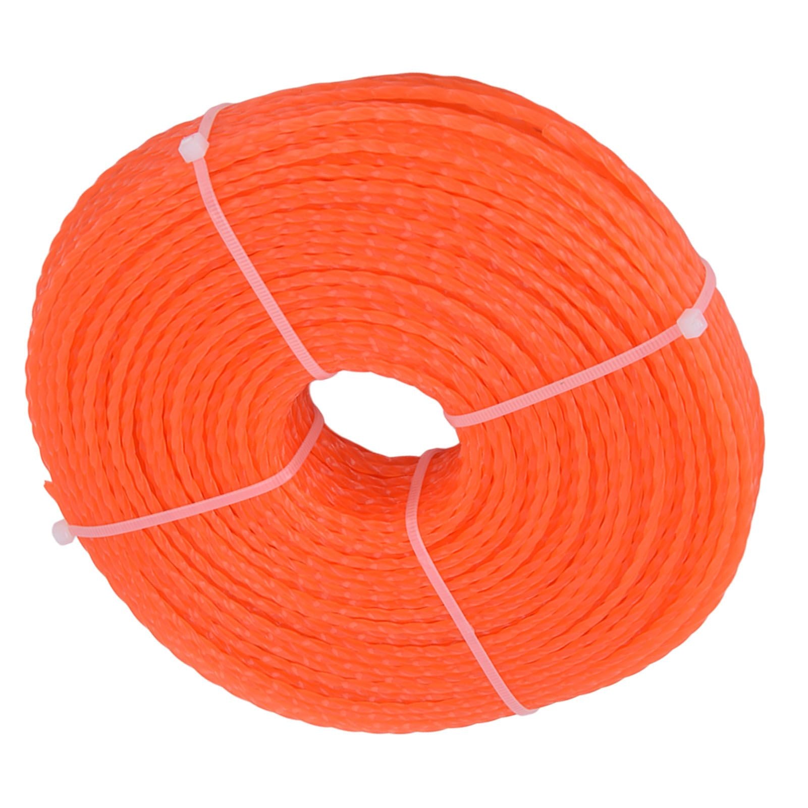 Nylon Trimmer Cord 2.7mm 100m Twist Shape Trimmer Line for Heavy Duty Lawn Mower Cutters V1294-YM0523-3111220082311