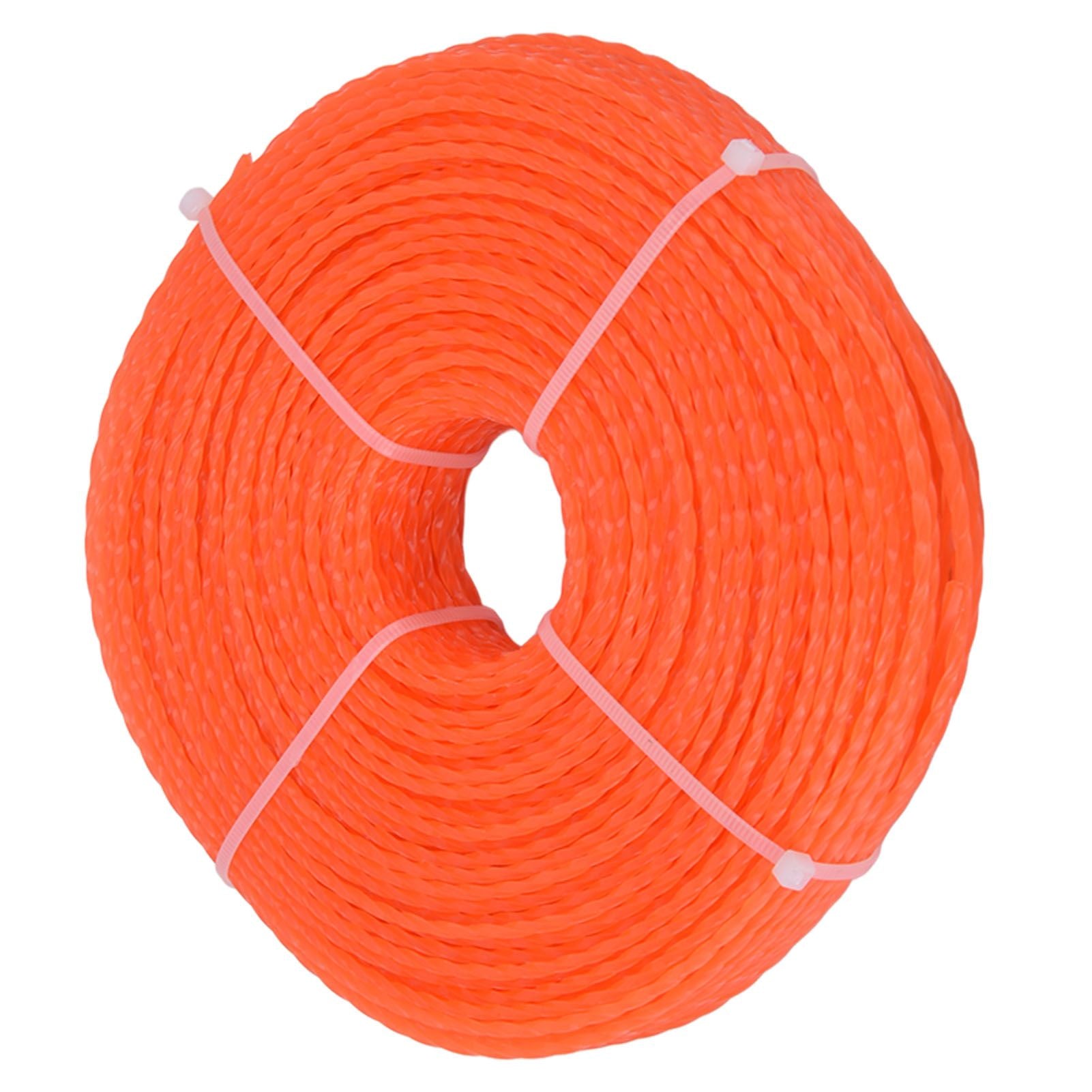 Nylon Trimmer Cord 2.7mm 100m Twist Shape Trimmer Line for Heavy Duty Lawn Mower Cutters V1294-YM0523-3111220082311