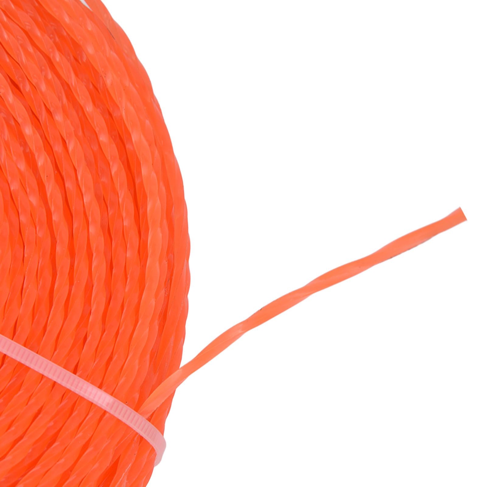 Nylon Trimmer Cord 2.7mm 100m Twist Shape Trimmer Line for Heavy Duty Lawn Mower Cutters V1294-YM0523-3111220082311