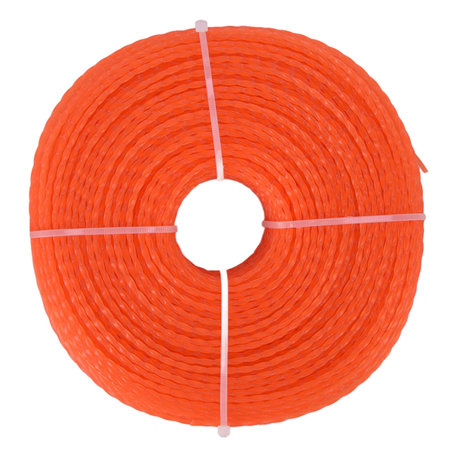 Nylon Trimmer Cord 2.7mm 100m Twist Shape Trimmer Line for Heavy Duty Lawn Mower Cutters V1294-YM0523-3111220082311