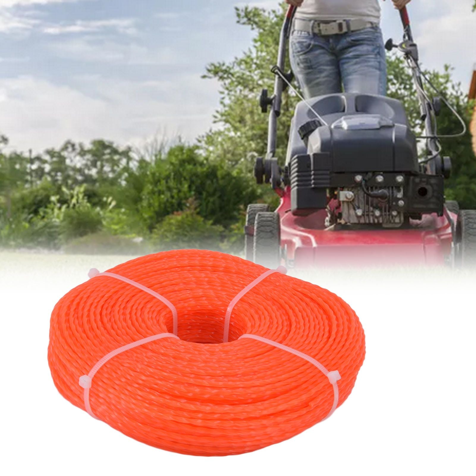 2.4mm 120m Trimmer Line Nylon String Trimmer Line Lawn Mower Accessories for Husqvarna Orange V1294-YM0523-3111220082511