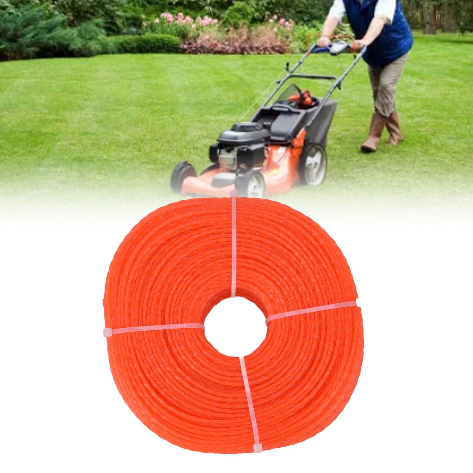 2.4mm 120m Trimmer Line Nylon String Trimmer Line Lawn Mower Accessories for Husqvarna Orange V1294-YM0523-3111220082511