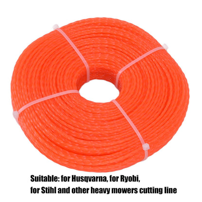 2.4mm 120m Trimmer Line Nylon String Trimmer Line Lawn Mower Accessories for Husqvarna Orange V1294-YM0523-3111220082511