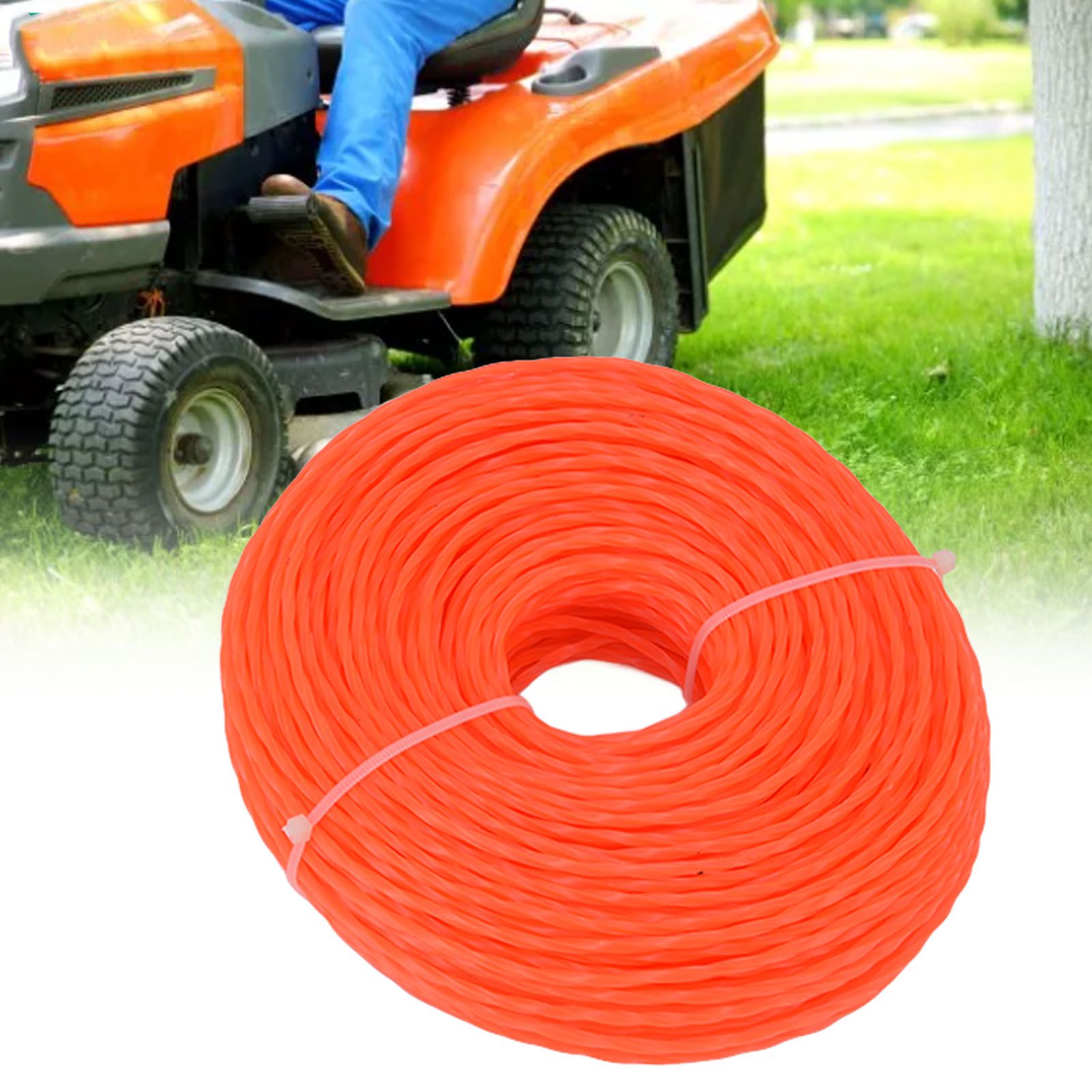 Nylon Trimmer Cord 3.0mm 85m Twisted Trimmer Line for Home Garden Heavy Duty Lawn Mower Cutters V1294-YM0523-3111220082611