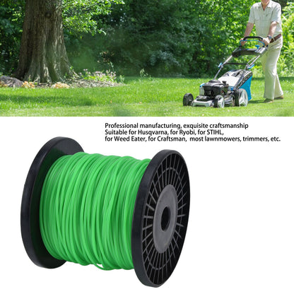 2mm String Trimmer Line Round Grass Trimmer Line Green Lawn Mower Line for Husqvarna 100m / 328.1ft V1294-YM0523-3111220082813