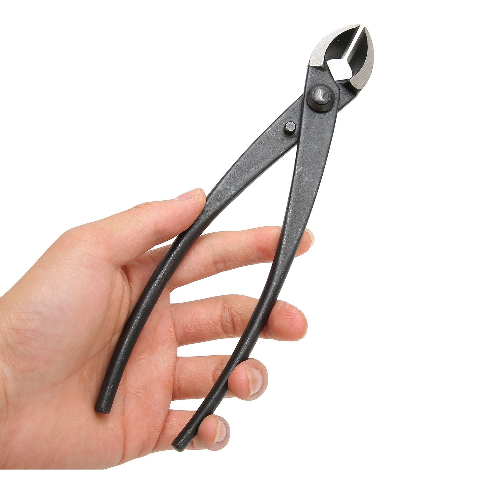 200mm/7.9in Concave Branch Cutter High Strength Manganese Steel Diagonal Pliers Black V1294-YM0523-3111220083711