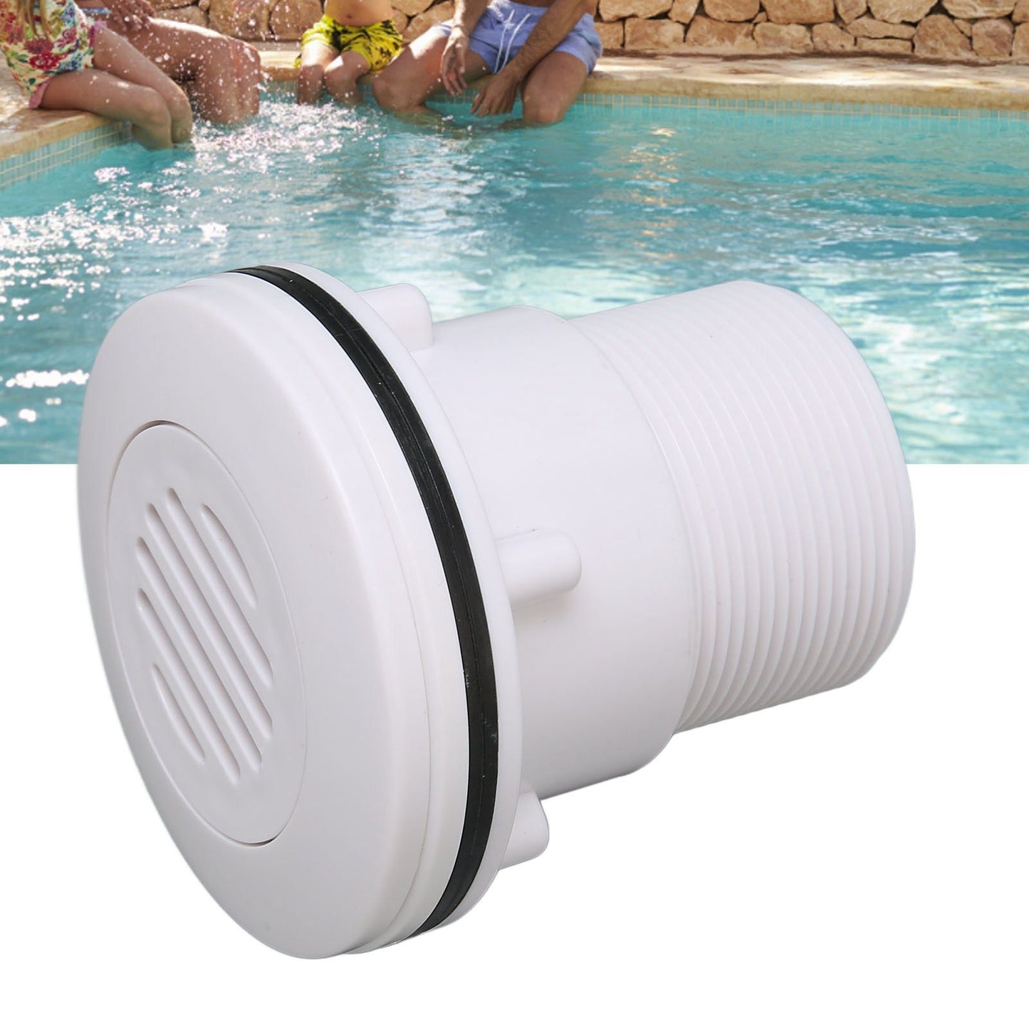 Pool Nozzle Replacement G2A Thread Wear Resistant Pool Outlet Nozzle with 5 Screws for Swimming Pool V1294-YM0523-3111220084211