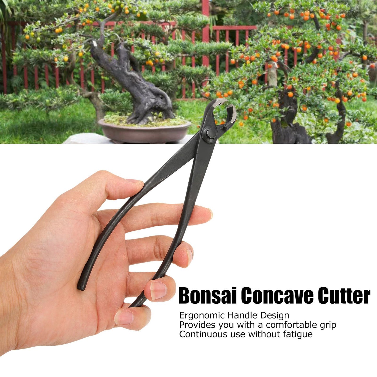 Hand Bonsai Cutter 175mm High Strength Ergonomic Bonsai Concave Cutter for Bonsai Modeling V1294-YM0523-3111220084711
