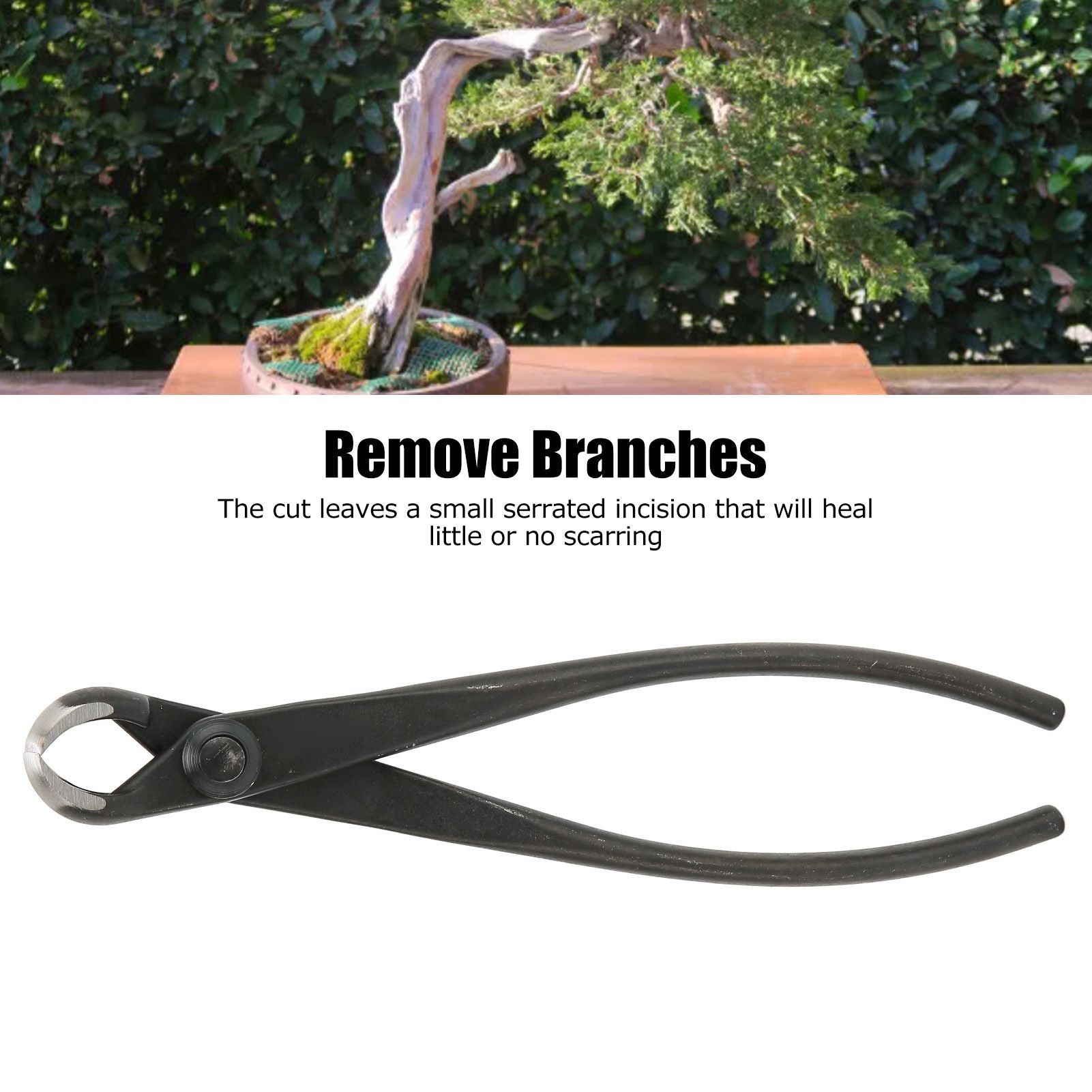 Hand Bonsai Cutter 175mm High Strength Ergonomic Bonsai Concave Cutter for Bonsai Modeling V1294-YM0523-3111220084711