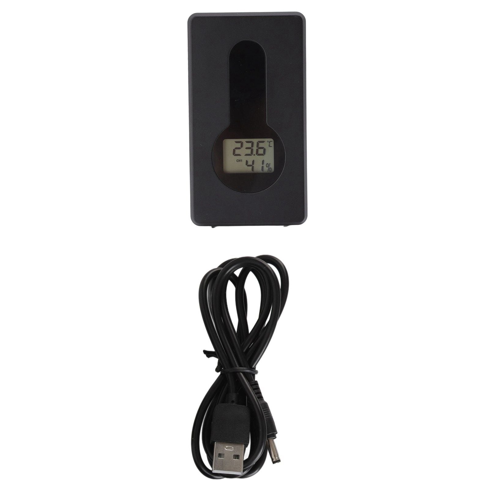 Weather Stations Wireless Indoor Outdoor Color Display Black 3 Channels Regulable Backlight Clock Thermometer V1294-YM0523-3111220087211