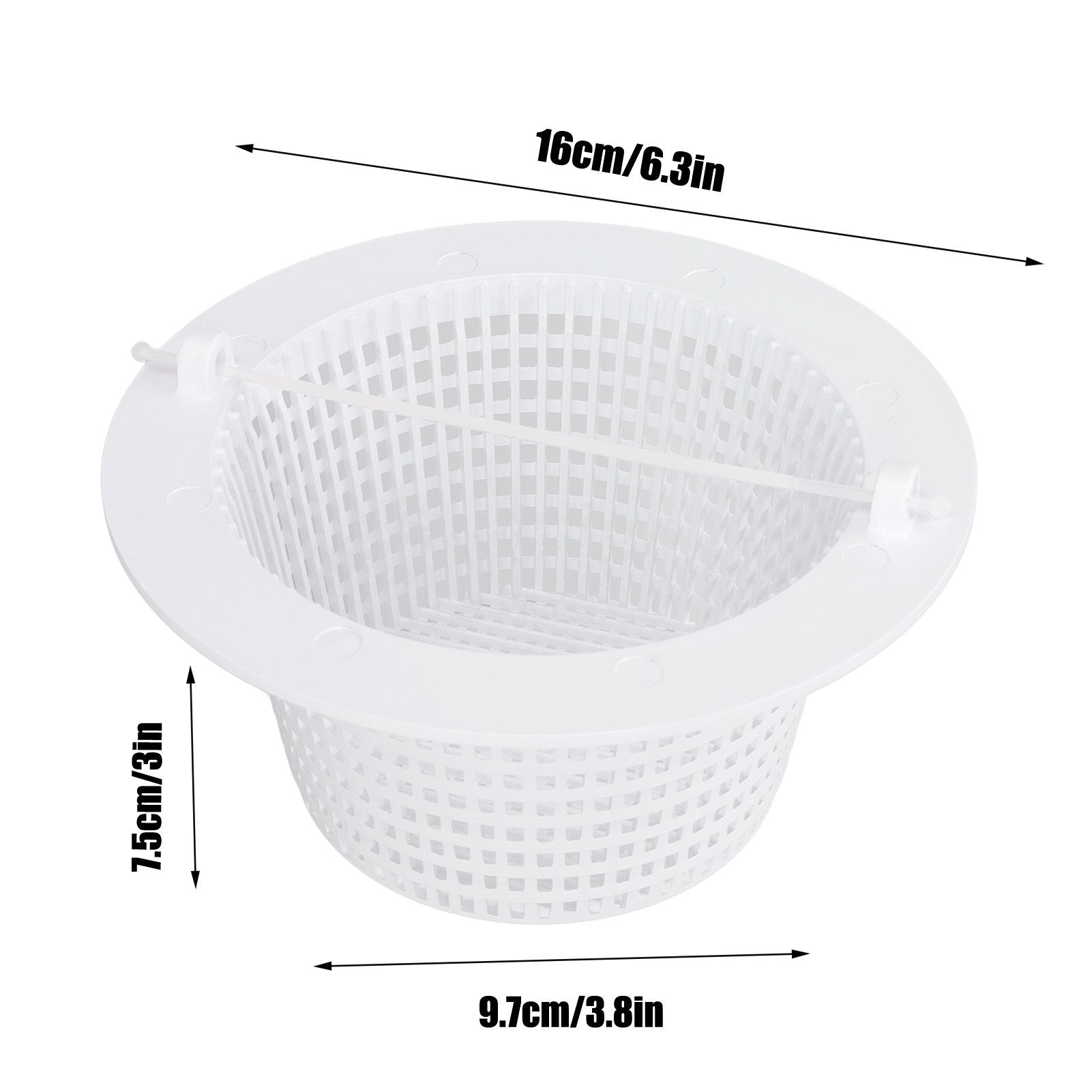 Skimmer Basket Plastic Replacement Swimming Pool Filter Basket with Handle for Hayward SP1091WM V1294-YM0523-3111220087311