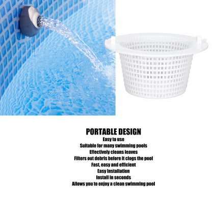 Skimmer Basket Plastic Replacement Swimming Pool Filter Basket with Handle for Hayward SP1091WM V1294-YM0523-3111220087311