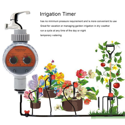 Irrigation Timer Dual Dial Ball Valve IP67 Waterproof Automatic Pressure Free Irrigation Timer for Courtyards V1294-YM0523-3111220087711