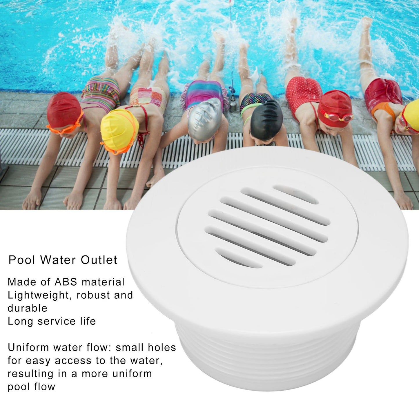 Swimming Pool Fittings Drain G2 Male Thread Professional Pool Suction Outlet for Swimming Pool Spa Pool V1294-YM0523-3111220088011