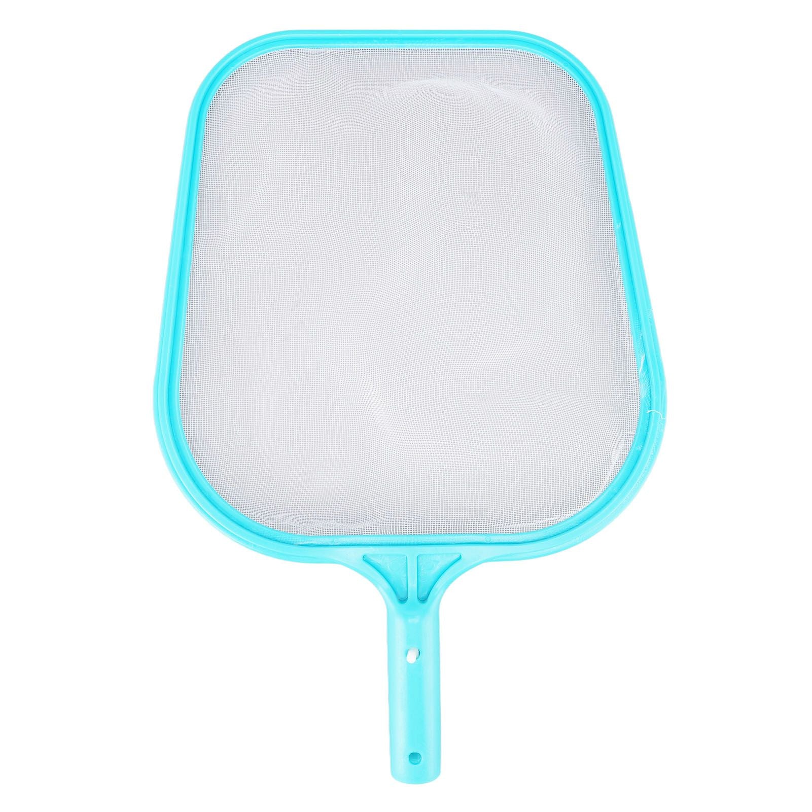 Pool Net Cyan Quick Cleaning Plastic Structure Nylon Material Pool Skimmer Leaf Net for Hot Tubs Fountains V1294-YM0523-3111220089011