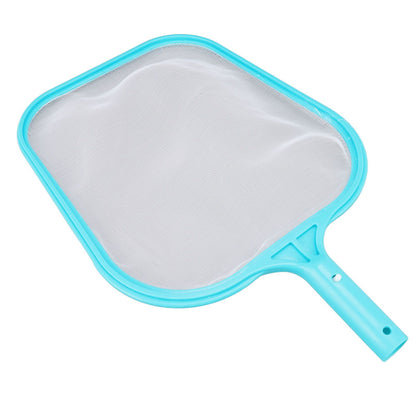 Pool Net Cyan Quick Cleaning Plastic Structure Nylon Material Pool Skimmer Leaf Net for Hot Tubs Fountains V1294-YM0523-3111220089011