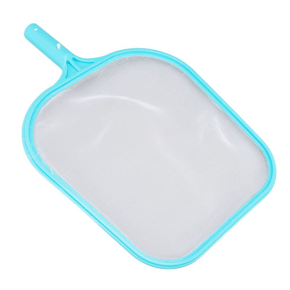 Pool Net Cyan Quick Cleaning Plastic Structure Nylon Material Pool Skimmer Leaf Net for Hot Tubs Fountains V1294-YM0523-3111220089011