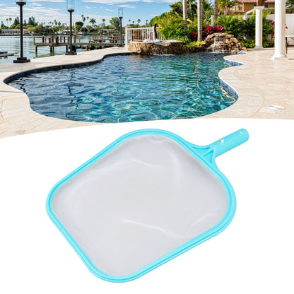 Pool Net Cyan Quick Cleaning Plastic Structure Nylon Material Pool Skimmer Leaf Net for Hot Tubs Fountains V1294-YM0523-3111220089011