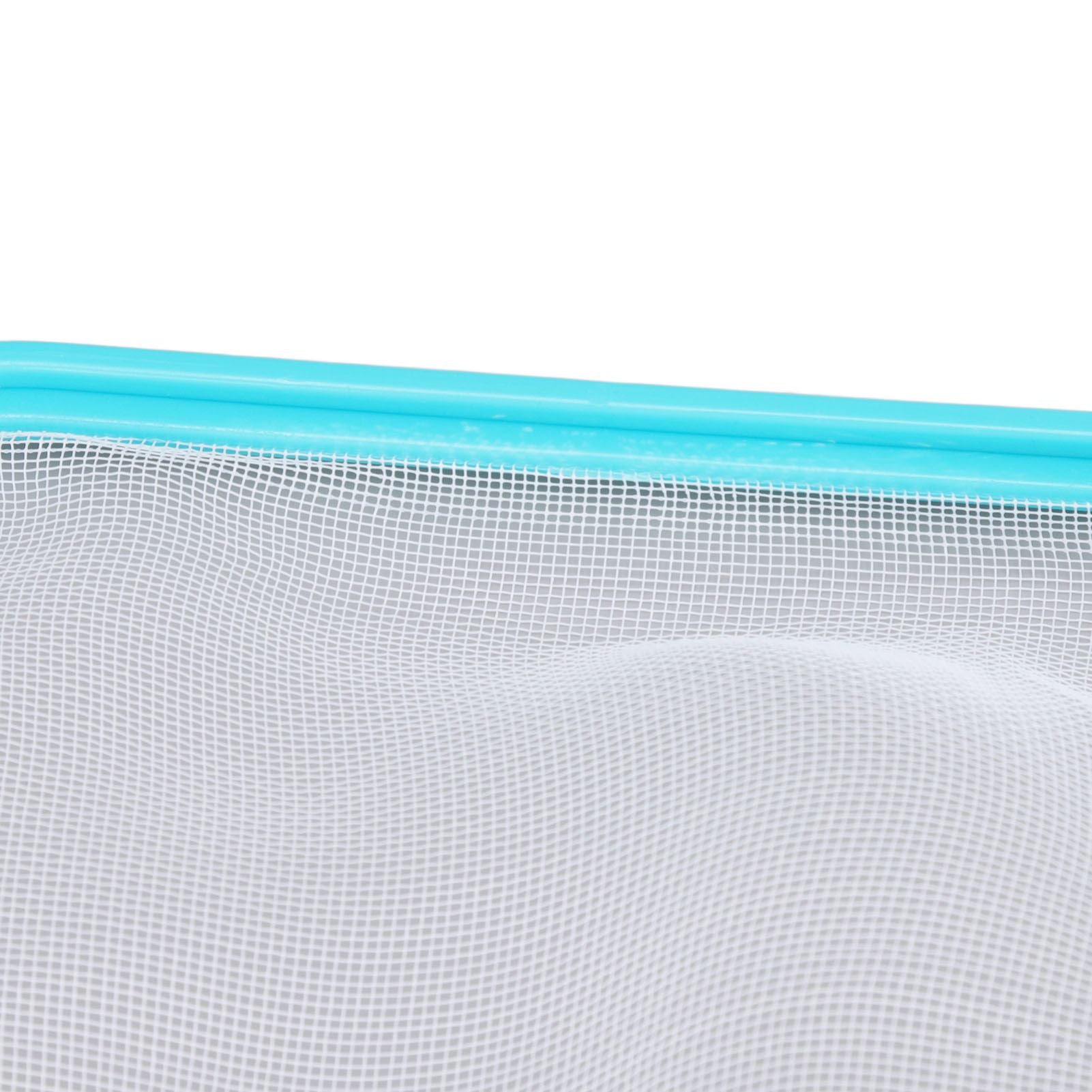 Pool Net Cyan Quick Cleaning Plastic Structure Nylon Material Pool Skimmer Leaf Net for Hot Tubs Fountains V1294-YM0523-3111220089011