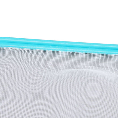 Pool Net Cyan Quick Cleaning Plastic Structure Nylon Material Pool Skimmer Leaf Net for Hot Tubs Fountains V1294-YM0523-3111220089011