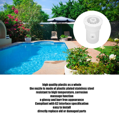 G2 Massage Nozzle Replacement Beautiful Durable Swim SPA Massage Nozzle for Swimming Pool and Massage Pool V1294-YM0523-3111220090411