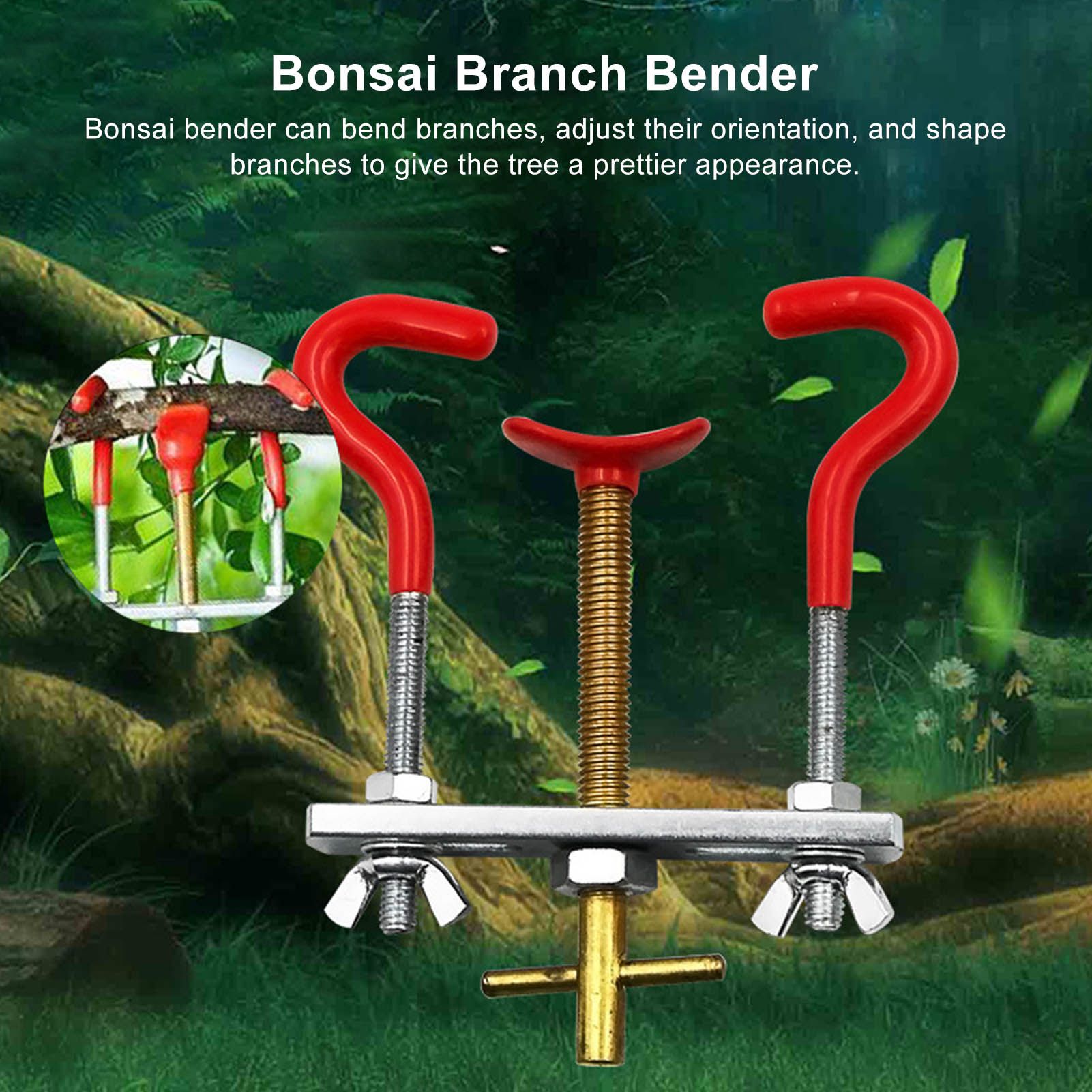 Branch Bender Prevent Slip Carbon Steel DIY Shaping Tree Trunk Adjuster Tool for Bonsai Gardening V1294-YM0523-3111220090511