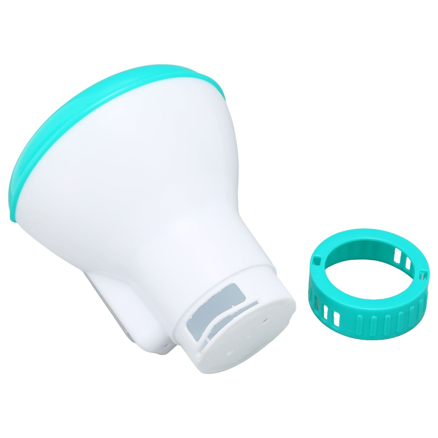 Spa Chemical Dispenser with Thermometer Reusable Lake Blue Swimming Pool Chlorine Tablet Floater V1294-YM0523-3111220090611