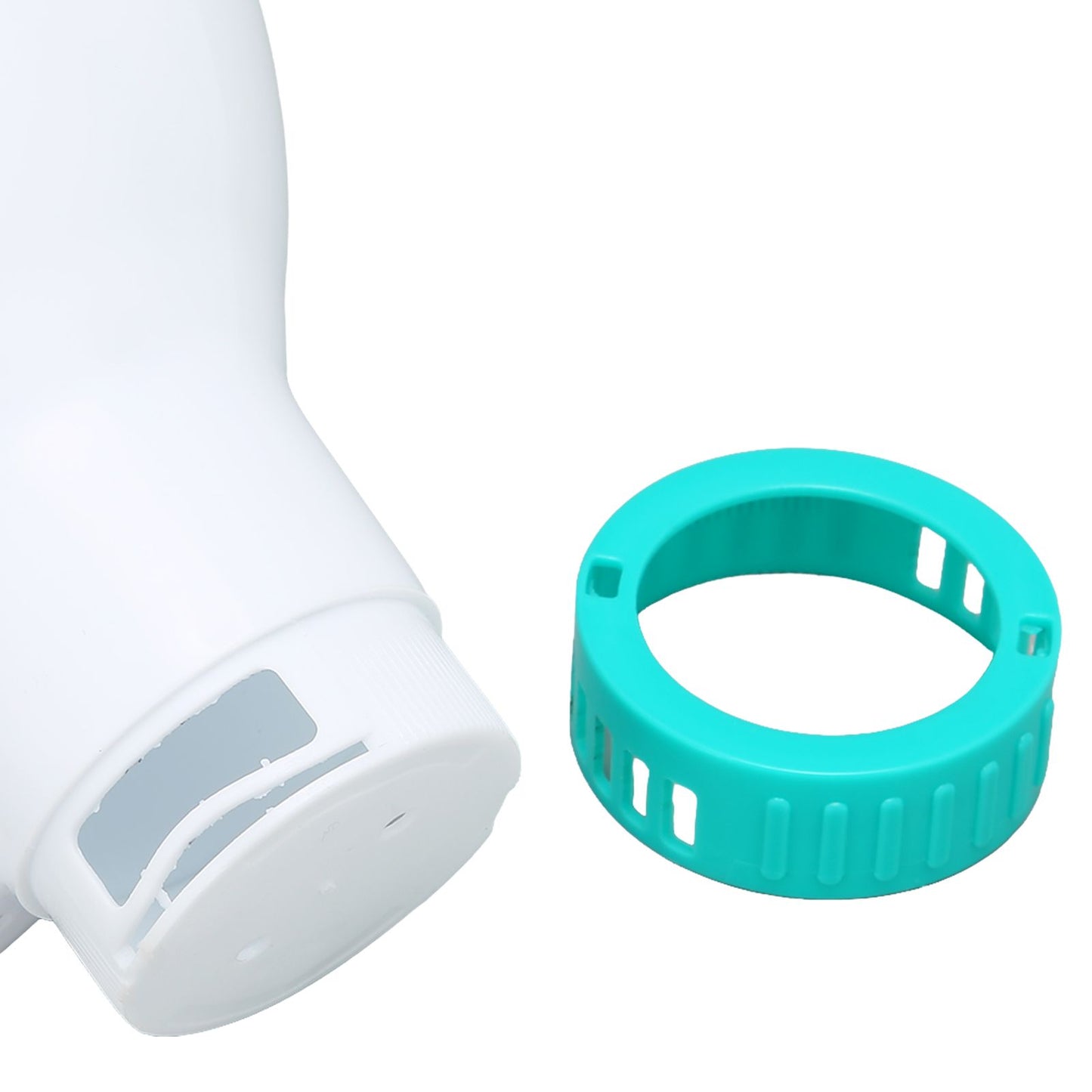Spa Chemical Dispenser with Thermometer Reusable Lake Blue Swimming Pool Chlorine Tablet Floater V1294-YM0523-3111220090611