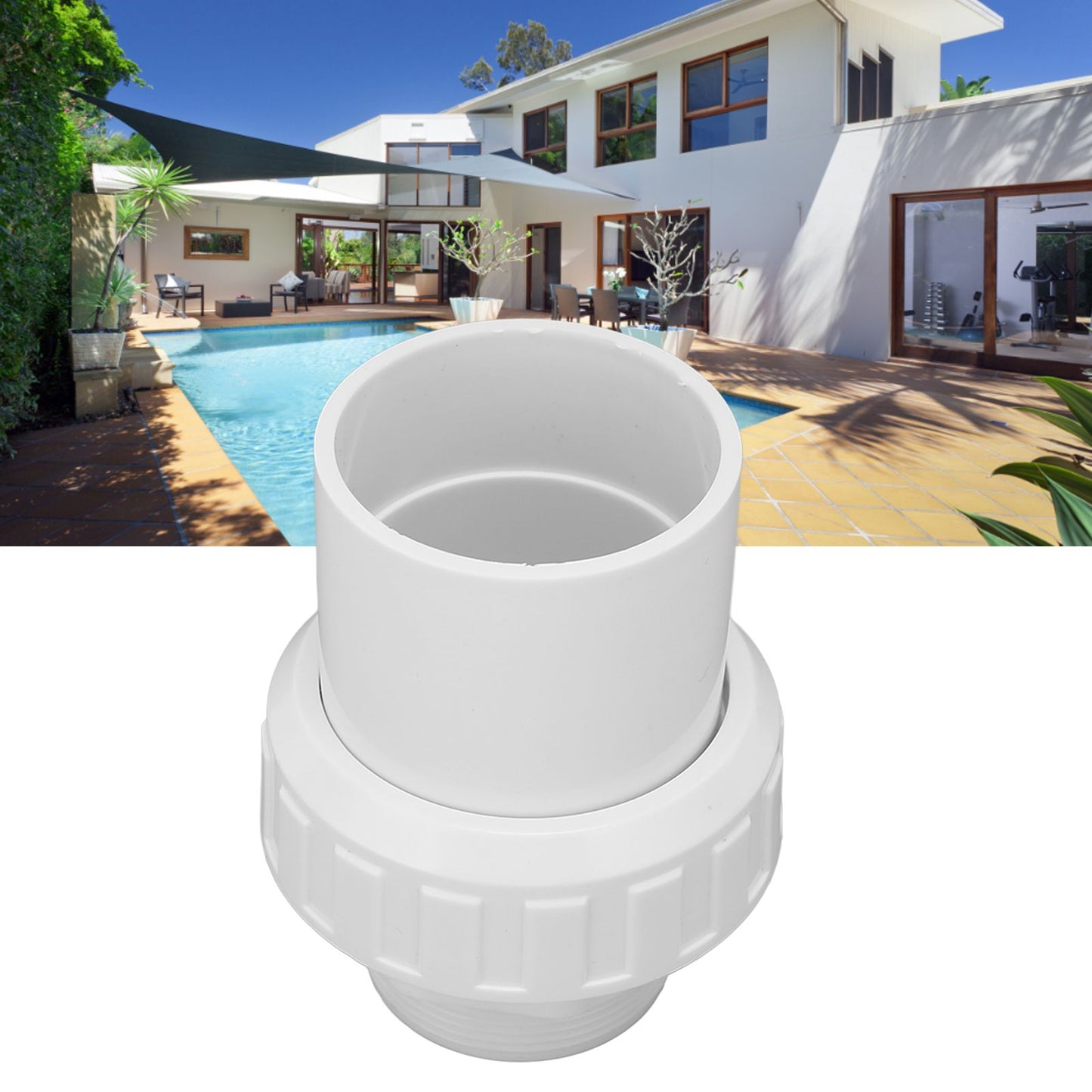G2 Male Thread Pool Filter Pump Adapter Fitting Quick Connector Replacement for Pool Spa Pump V1294-YM0523-3111220091111