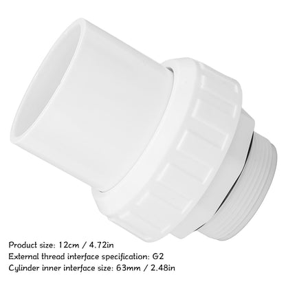 G2 Male Thread Pool Filter Pump Adapter Fitting Quick Connector Replacement for Pool Spa Pump V1294-YM0523-3111220091111