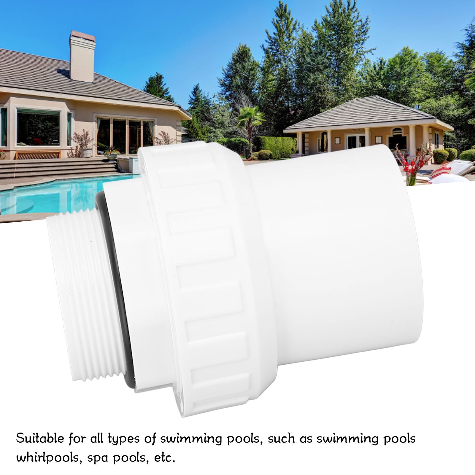 G2 Male Thread Pool Filter Pump Adapter Fitting Quick Connector Replacement for Pool Spa Pump V1294-YM0523-3111220091111