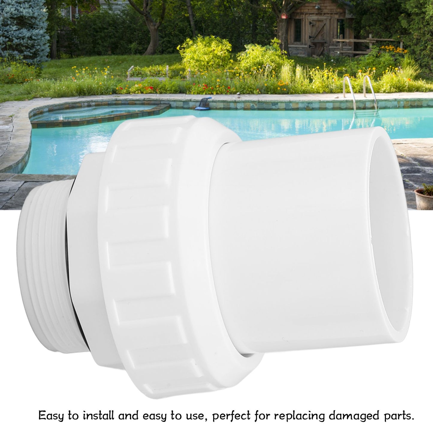G2 Male Thread Pool Filter Pump Adapter Fitting Quick Connector Replacement for Pool Spa Pump V1294-YM0523-3111220091111