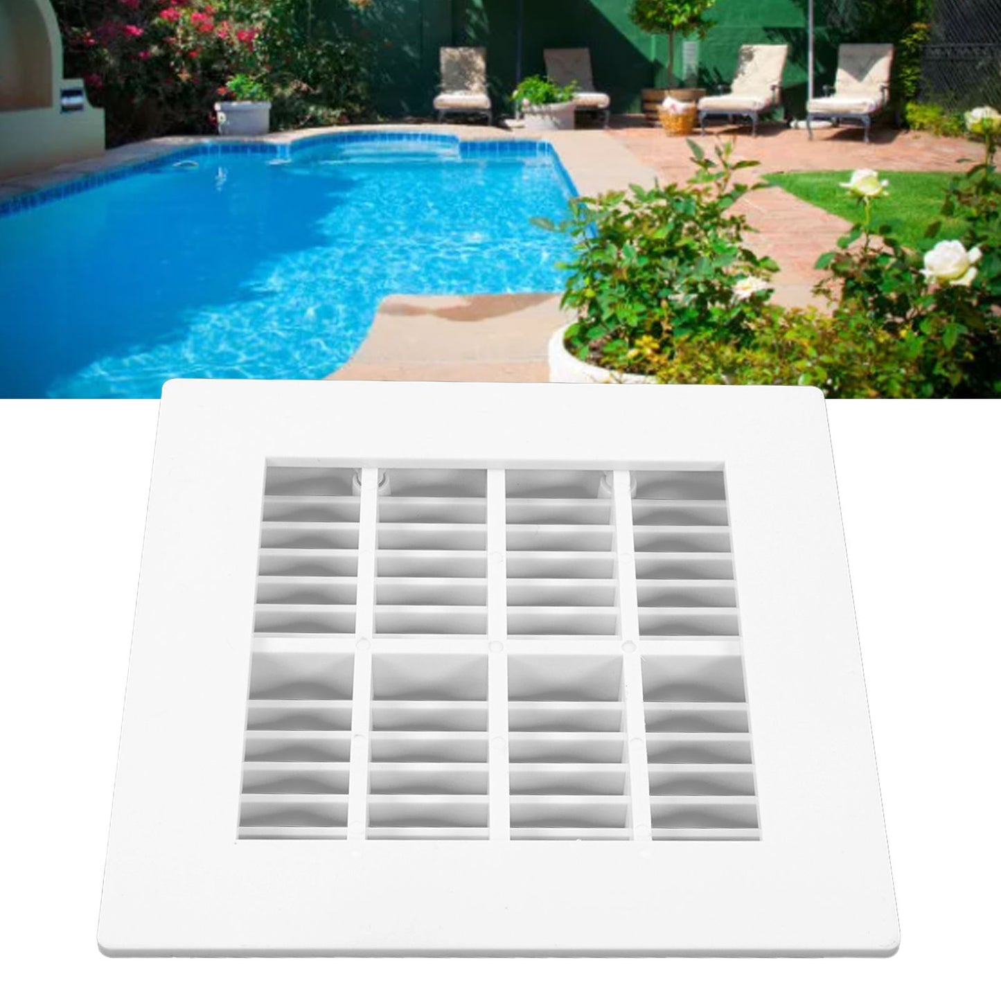 Floor Drain Cover Quadrate Multipurpose Swimming Pool Main Drainage Port for Spa Pool V1294-YM0523-3111220091211