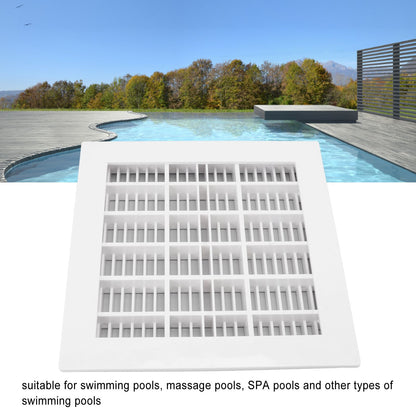 SP-1031 Pool Main Drain 25.3x25.3cm Replacement Pool Square Main Drain for Swimming Pools Massage Pools SPA V1294-YM0523-3111220091711