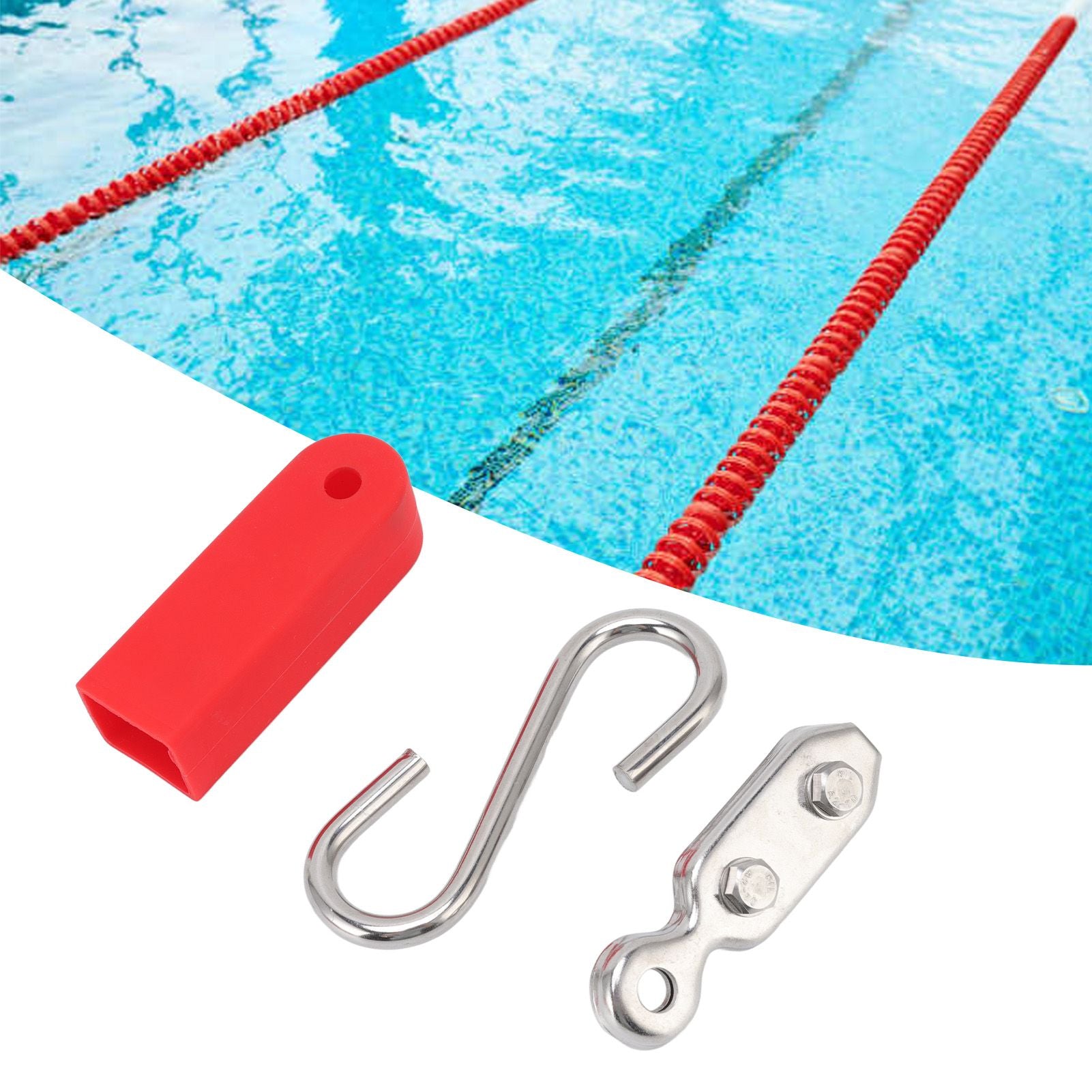 Lane Rope Hook 304 Stainless Steel Safe Corrosion Resistant Small Lane Line Embedded Hook for Swimming Pool V1294-YM0523-3111220092011