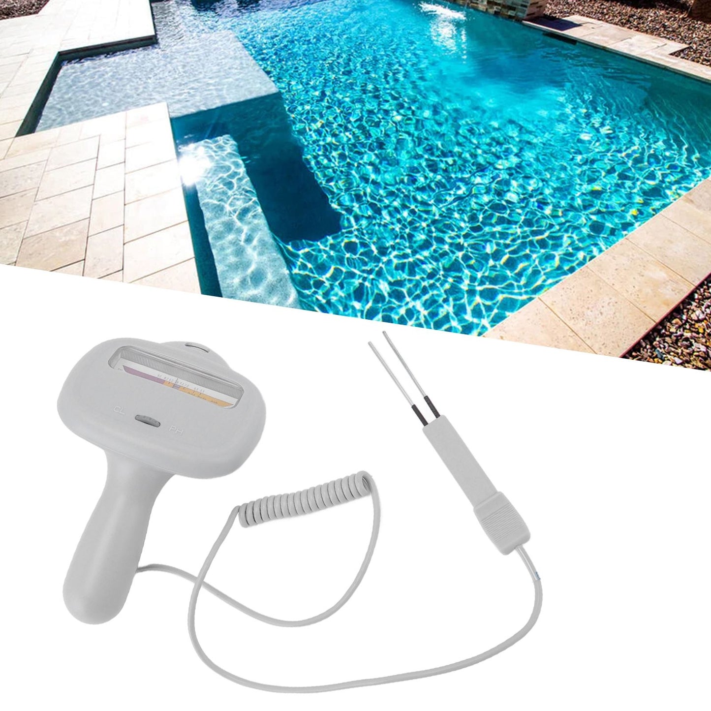 Pc-104 Water Quality Tester Accurate Portable Easy to Read PH Chlorine Tester for Swimming Pools and SPA Pools V1294-YM0523-3111220092911